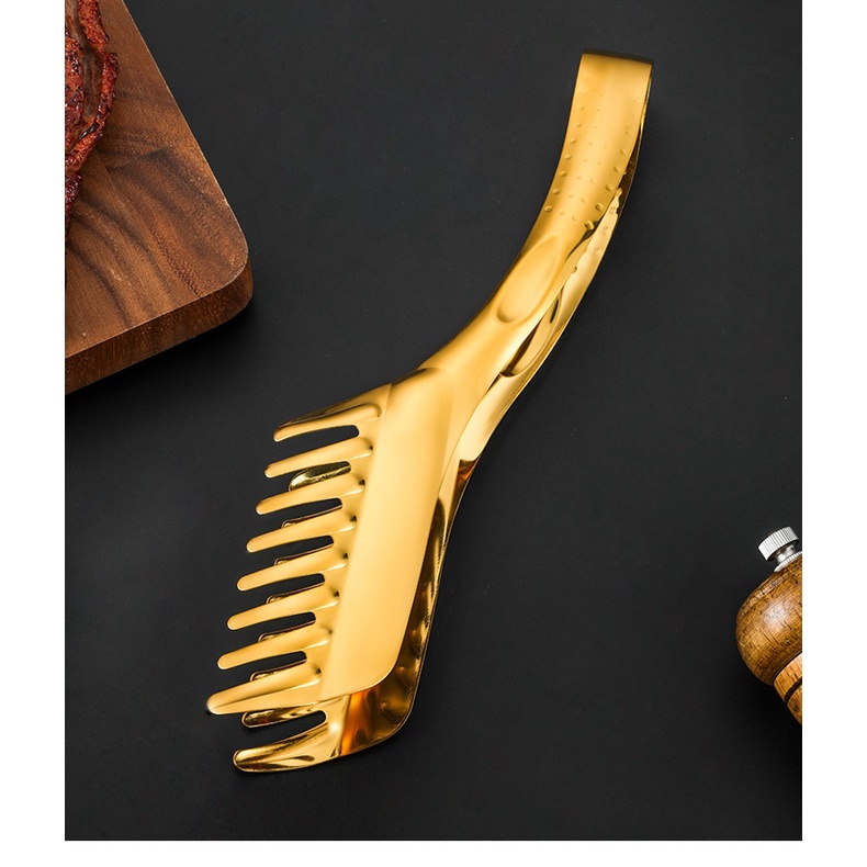 Kẹp Gắp Thức Ăn Bằng Thép Không Gỉ Cán Dài Tiện Dụng