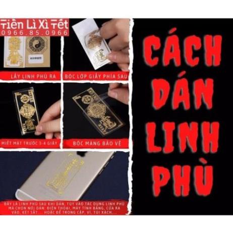 Miếng dán điện thoại con Phụng (Phượng) Hoàng , linh phù Phượng Hoàng may mắn