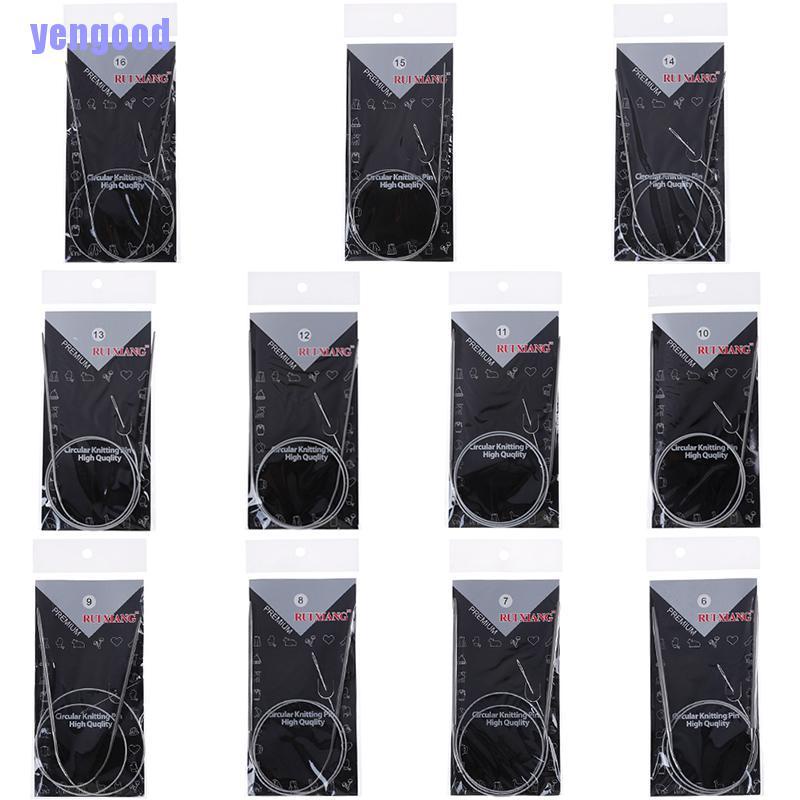 Bộ 11 Kim Đan Len Bằng Thép Không Gỉ Kích Thước 43 / 65 / 80Cm