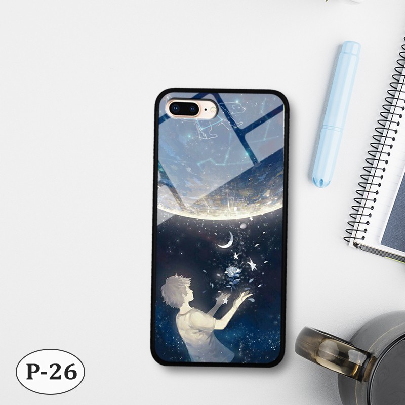 Ốp lưng kính iPhone 7 Plus/ 8 Plus- hình 3D