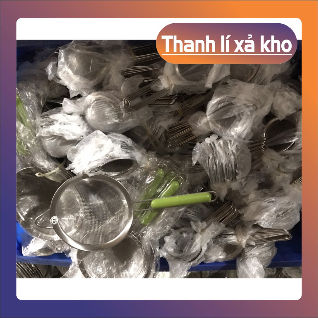 Lọc chanh 💖𝑭𝑹𝑬𝑬𝑺𝑯𝑰𝑷💖 Rây bột - Rây lọc hạt chanh inox lưới lọc dày và có móc treo