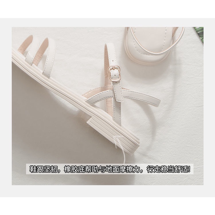 Sandal Đế Bằng Thiết Kế Mới Đơn Giản Thời Trang Mùa Hè 2022 Dành Cho Nữ