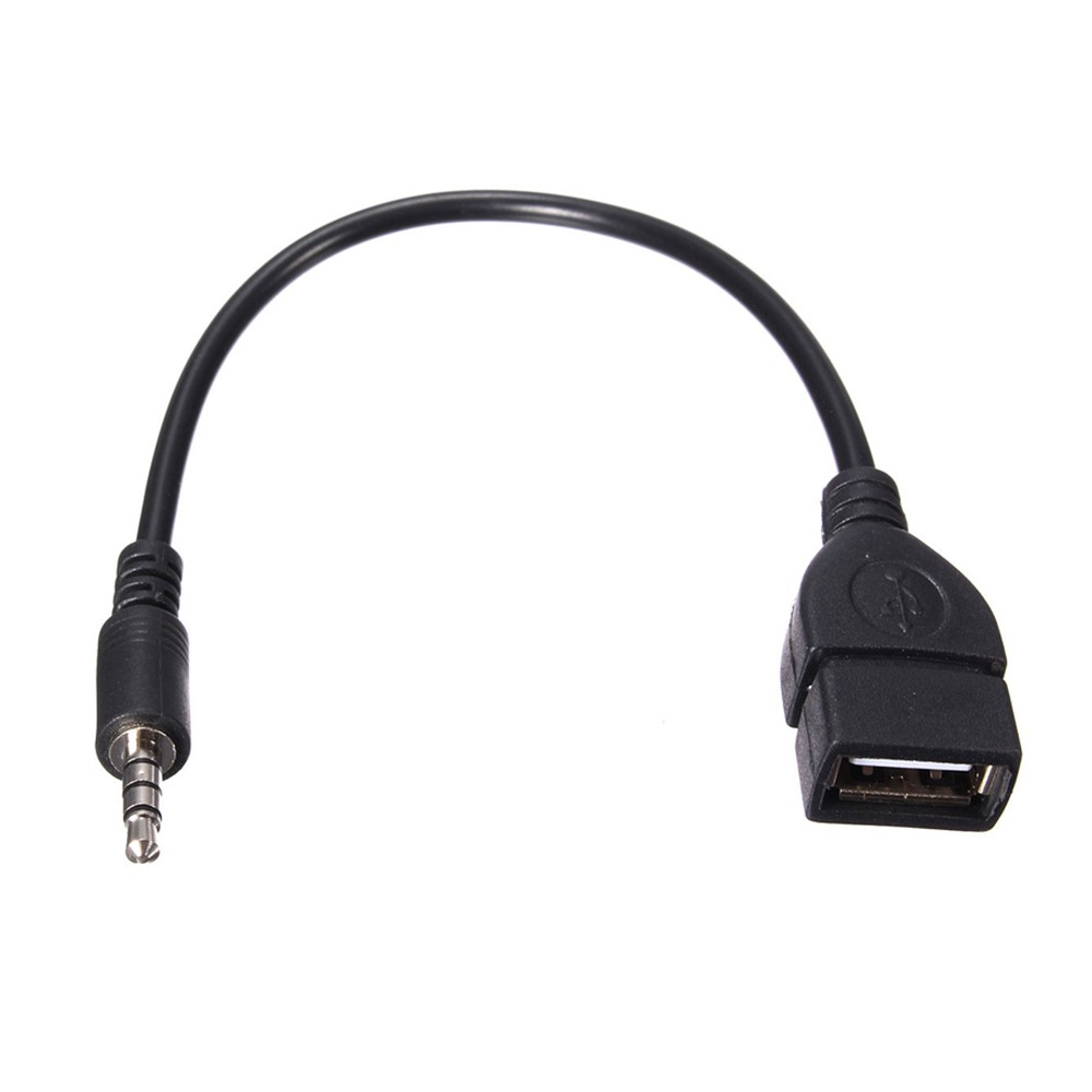 Cáp âm thanh đầu cắm 3.5 mm sang cổng USB 2.0 cho xe hơi