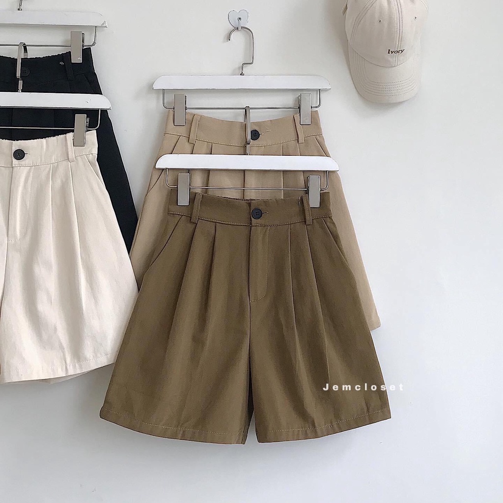 Quần short kaki nữ JEMCLOSET XNG - 2732