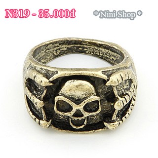 Nhẫn kiểu đầu lâu các loại (kéo sang phải xem thêm mẫu)