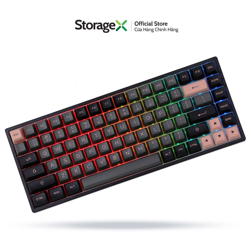 Bàn phím cơ AKKO 3068B / 3084B Black Pink  - Hàng chính hãng