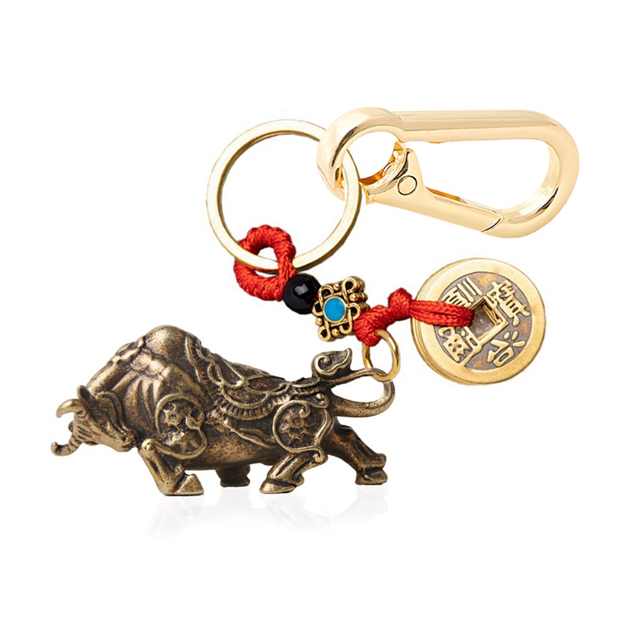 Móc Khoá Đồng Phong Thủy 12 Con Giáp 𝓚𝓞𝓙𝓜𝓐𝓒 - Thập Nhị Địa Chi