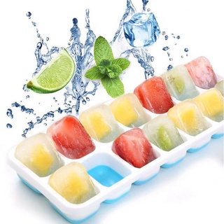 KHAY LÀM ĐÁ SILICON CÓ NẮP ĐẬY SIÊU HOT