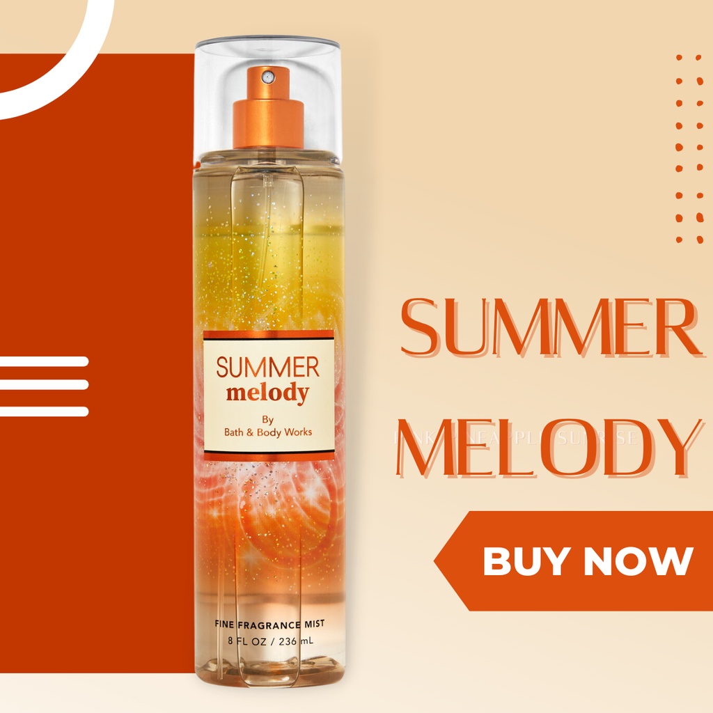 Xịt Thơm Bath Anh Body Works Summer Melody Thơm Ngát Chai 236ml