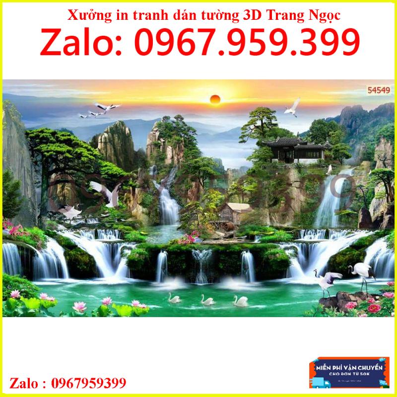 Tranh dán tường 3D,tranh sơn thủy