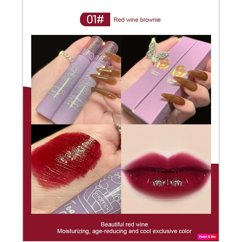 ❤️son nội địa trung❤️ Son Kem MAFFICK tách trà gấu  trang điểm môi dưỡng ẩm để chống khô môi. | BigBuy360 - bigbuy360.vn