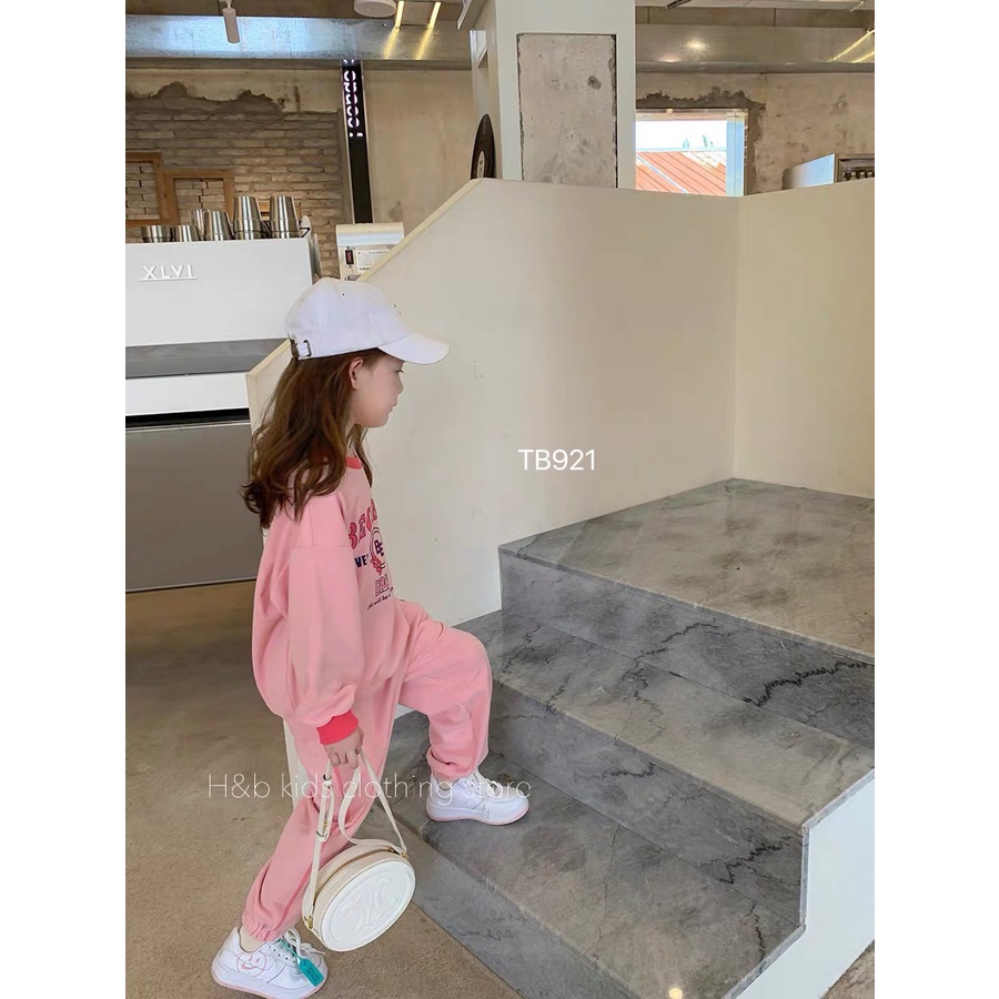 Bộ Nỉ Da Cá Cho Bé Gái - Bộ Thu Đông Dài Tay Sành Điệu DOBO054