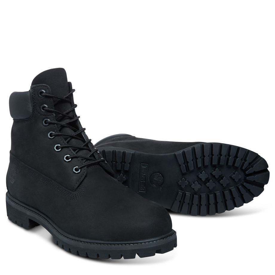 Giày Cổ Cao Nam Cổ Cao Timberland 6-inch Premium Màu Đen TB010073 | BigBuy360 - bigbuy360.vn