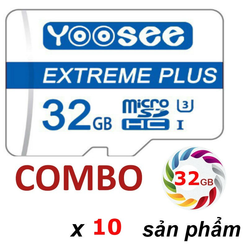 [Sỉ Combo] 10 thẻ Micro SD 32Gb dùng cho yoosee camera