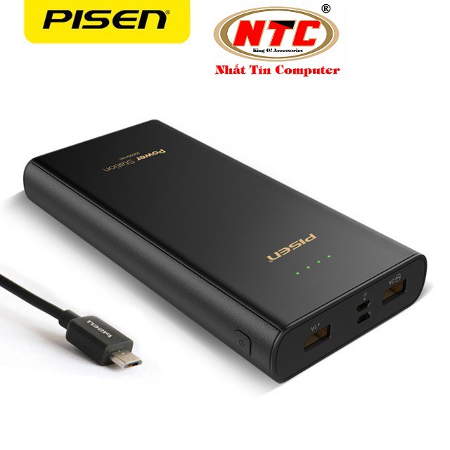 [ XẢ HÀNG] Pin Sạc dự phòng Pisen TS-D214 20000mAh Power Station - Hỗ trợ 2 cổng sạc vào