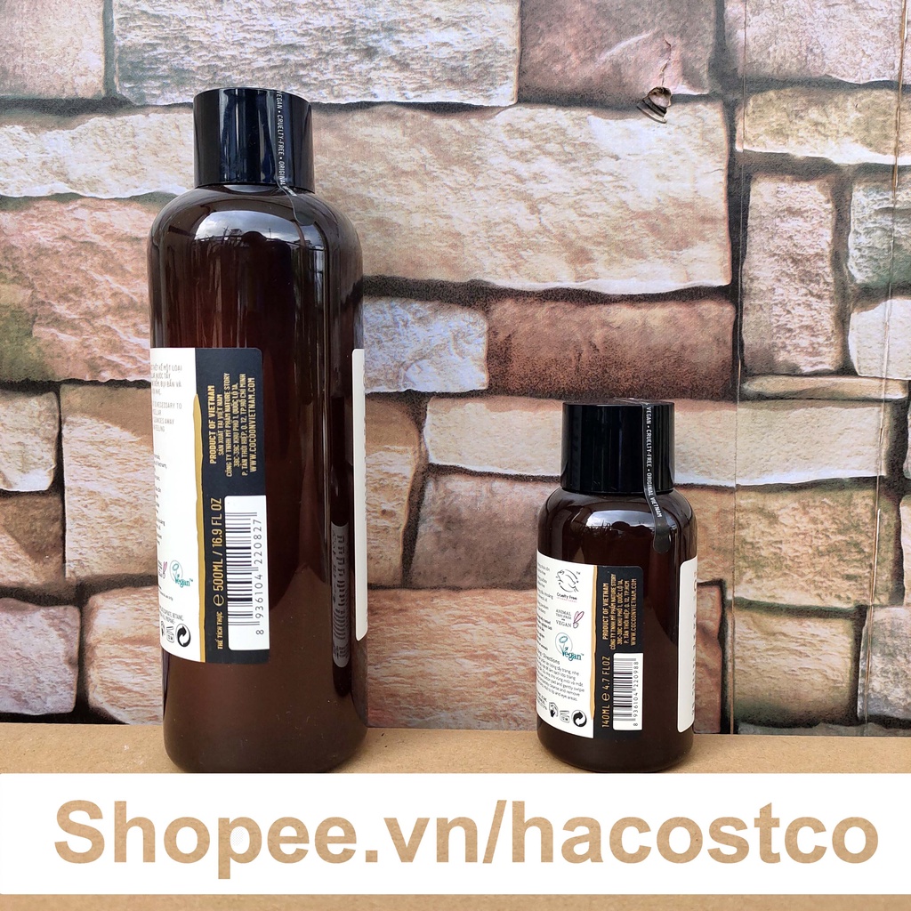 Nước tẩy trang Cocoon nước tẩy trang bí đao 500ml , 140ml phù hợp da dầu mụn nhạy cảm Hong1008