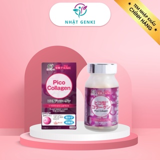 Viên uống collagen Pico Collagen, hỗ trợ ngăn ngừa lão hoá, đẹp da, hãng Genki Fami. 180 viên/hộp