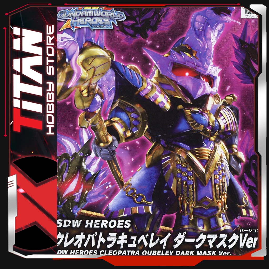 Mô hình lắp ráp Gunpla SD War HEROES CLEOPATRA QUBELEY DARK MASK Ver. Gundam Bandai Japan