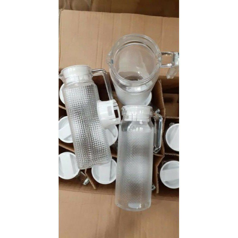 Bình thủy tinh sọc 1L