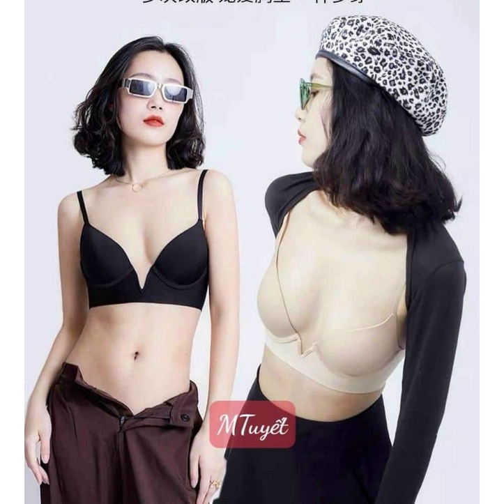 Áo bra hở lưng V ngực hàng QC