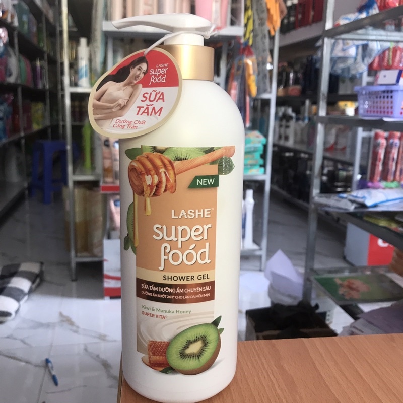 sữa tắm Lashe Super Food 640g