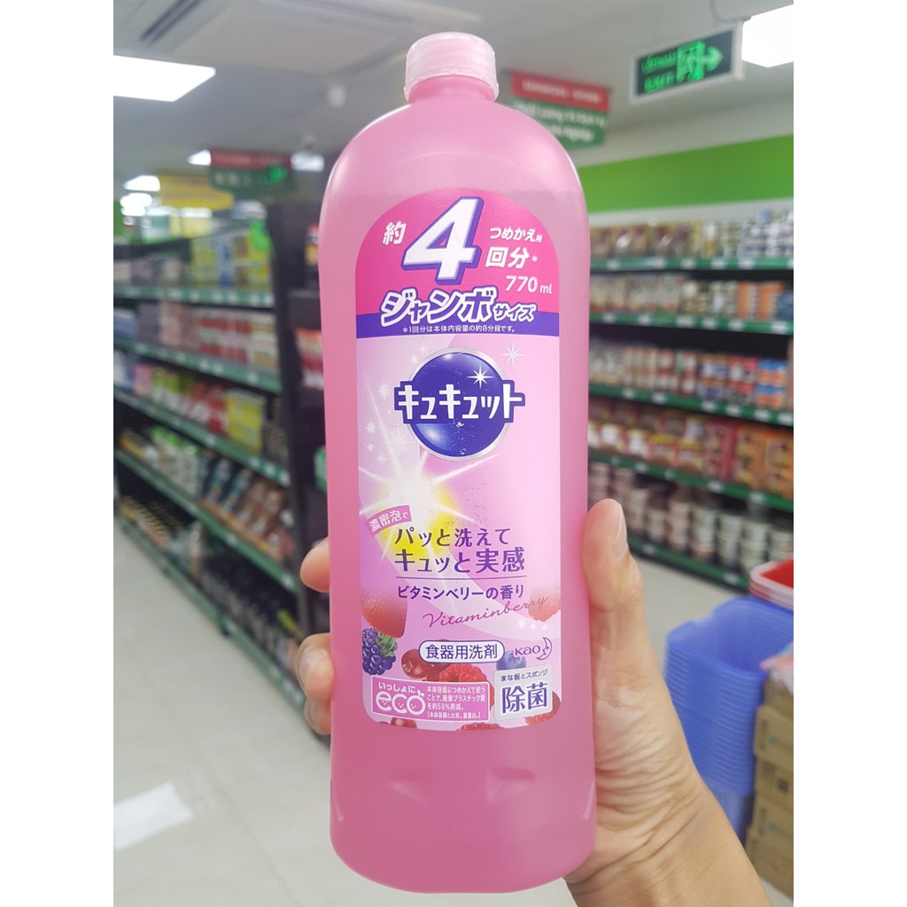 Nước rửa bát Kao diệt khuẩn 770ml ( 6 mùi hương )