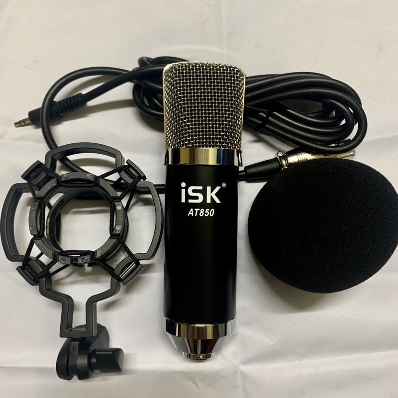 CHỌN BỘ THU ÂM KARAOKE MIC ISK AT850-CARD V10 CÓ BLUETOOTH BẢO HÀNH 1 NĂM ĐỔI MỚI