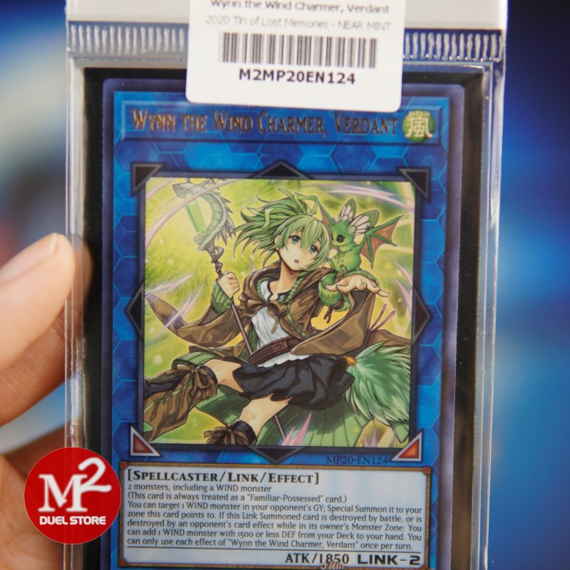 Lá bài Yugioh MP20-EN124 Wynn the Wind Charmer, Verdant – Ultra Rare - Đóng gói theo tiêu chuẩn M2SCCQ-Lite