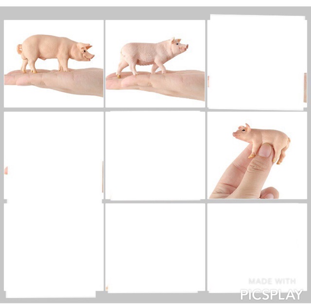 Đồ chơi Bộ sưu tập mô hình gia đình heo siêu thực