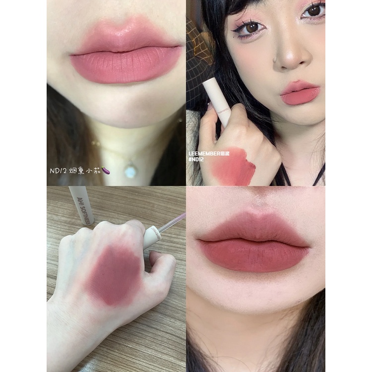 Leemember Son Kem Lì Màu Nhung Mịn Trang Điểm Xinh Xắn