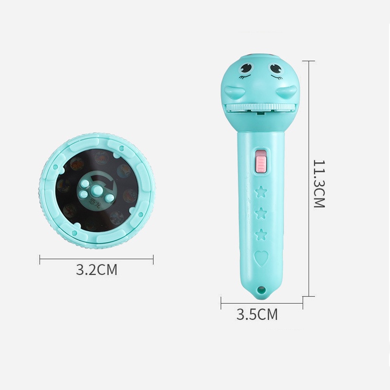 Đèn Pin Động Vật chiếu 40 Hoạt Hình Trái Cây, Động Vật, Cho Bé - Đồ chơi học tập và giải trí
