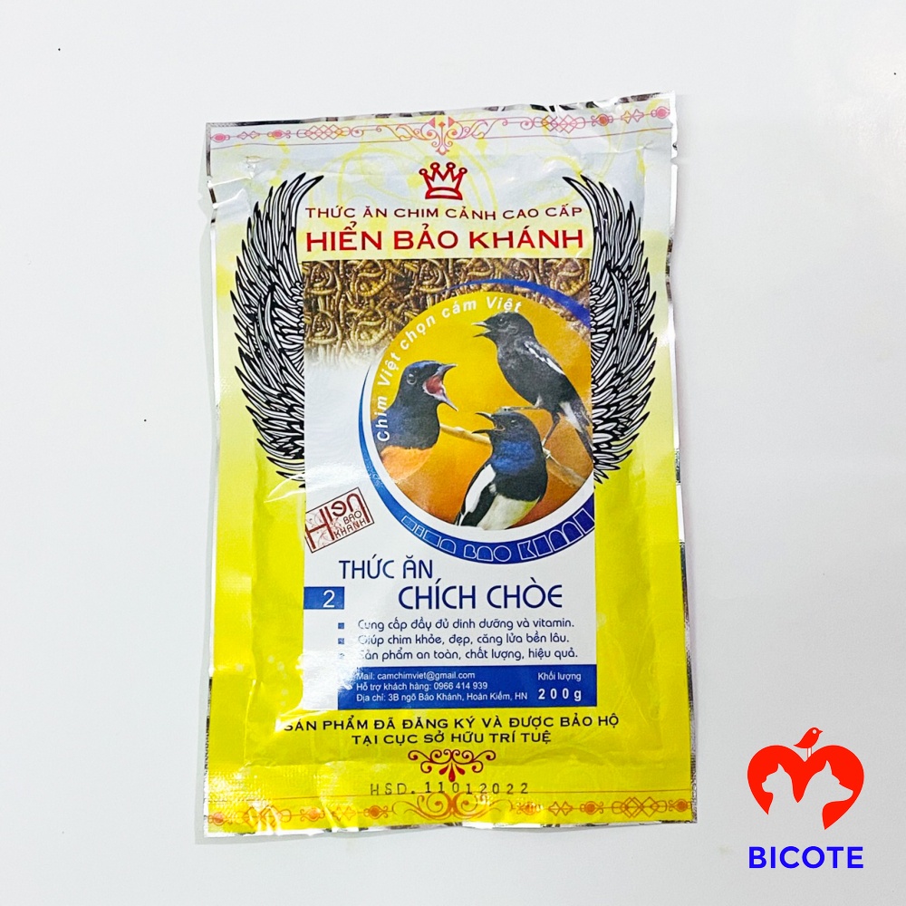 Cám chim chích chòe Hiển Bảo Khánh số 2 cao cấp 200gram chính hãng