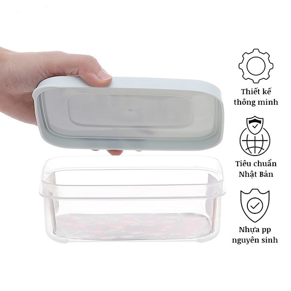 [6 loại] Hộp Đựng Thức Ăn, Hộp Bảo Quản Thực Phẩm Chữ Nhật HOKKAIDO Inochi | BigBuy360 - bigbuy360.vn