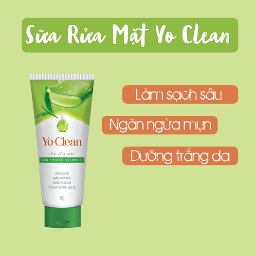 SỮA RỬA MẶT YO CLEAN 50G