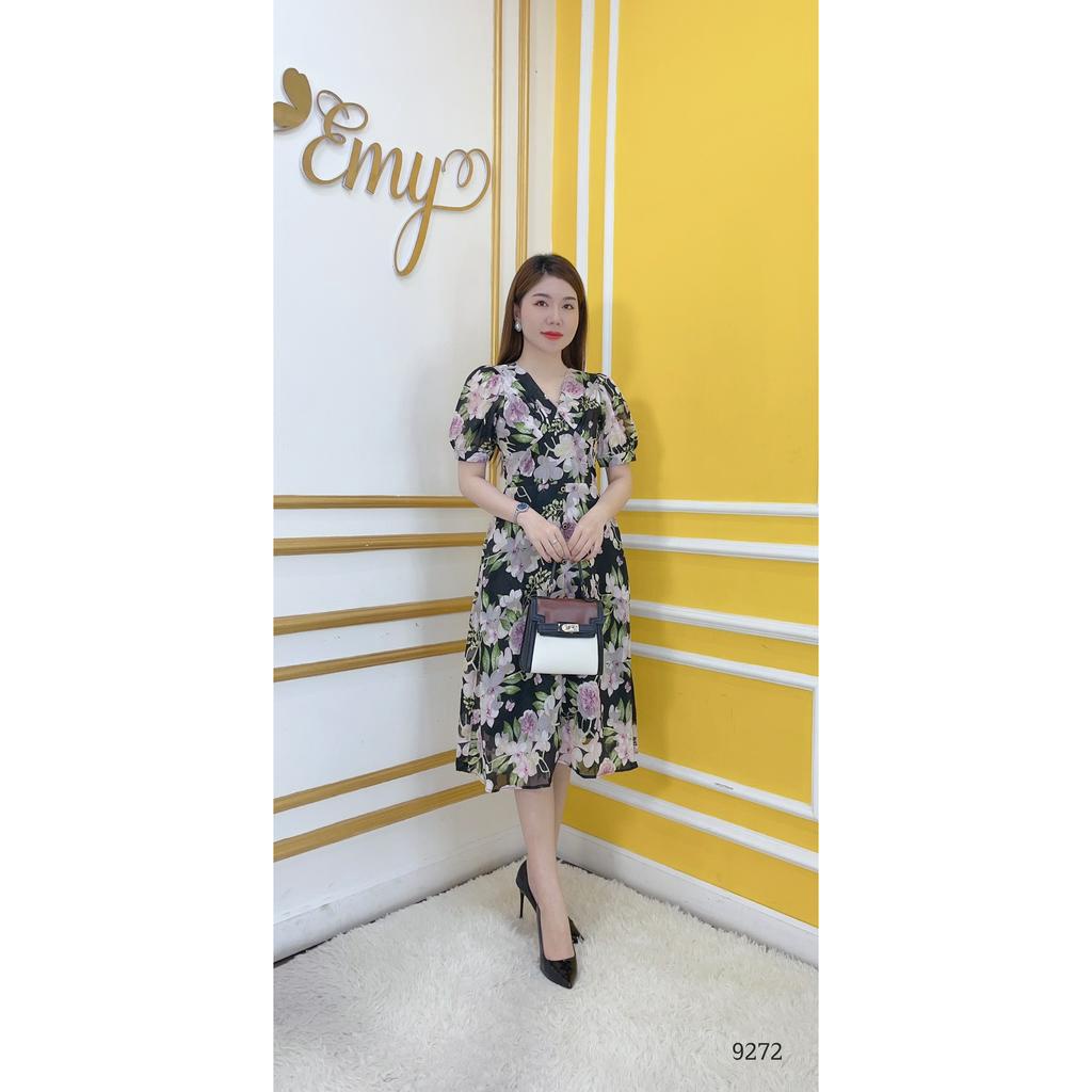 Đầm EMY EM9272 Xoè Cổ V