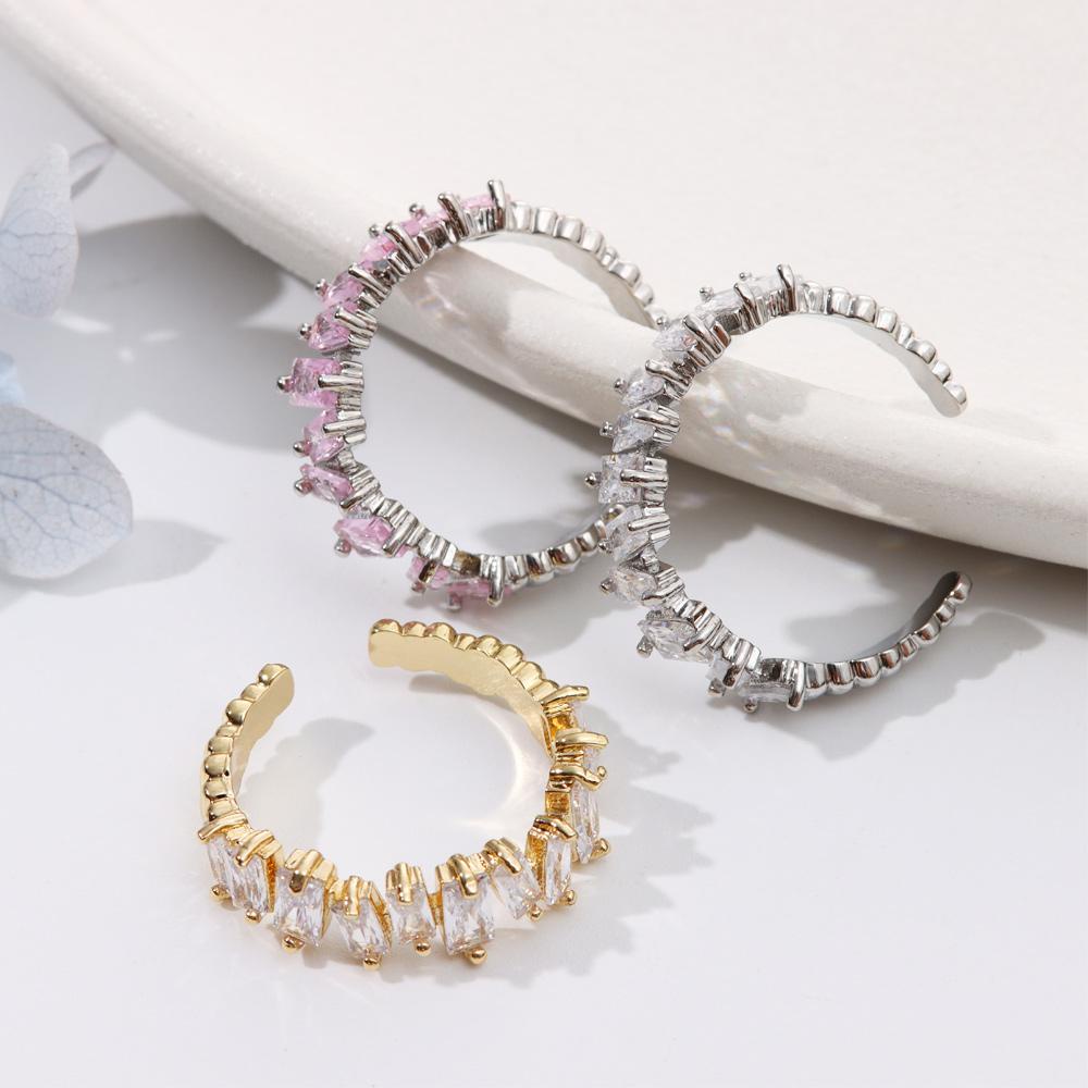 Nhẫn Dạng Mở Màu Cầu Vồng Xinh Xắn Cho Nữ
