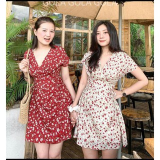 Đầm hoa rút 2 bên cột dây 🌸🌼🌺🌻