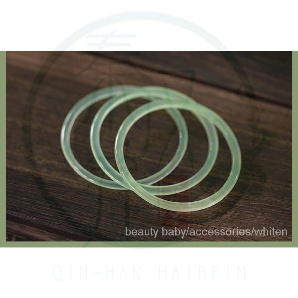 Vòng tay đá mã não tự nhiên màu xanh lá nhạt phong cách retro cho n