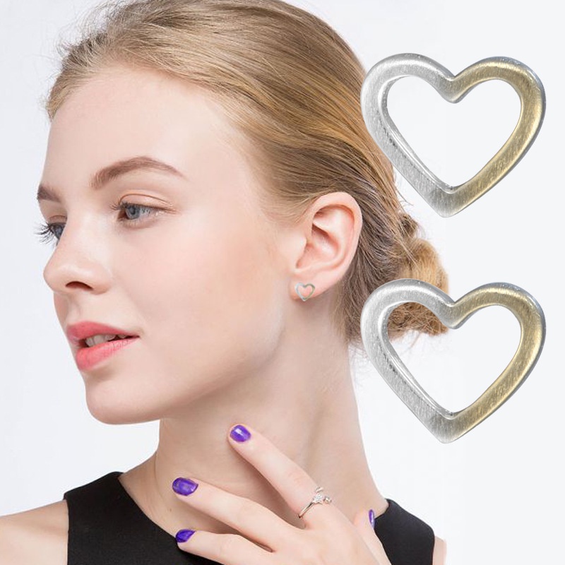 Đôi Bông Tai Hình Trái Tim Nhiều Màu Sắc Thời Trang Dễ Thương Cho Nữ