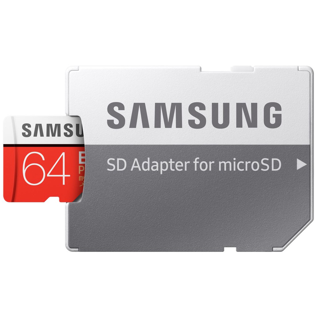Thẻ nhớ MicroSDXC Samsung Evo Plus 64GB U1 2K R100MB/s W20MB/s - box Hoa New 2020 (Đỏ) + Kèm Adapter
