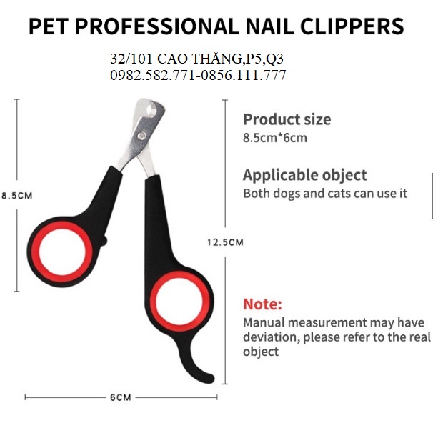 Kềm cắt móng vuốt thú cưng thiết kế bền bỉ chất lượng cao