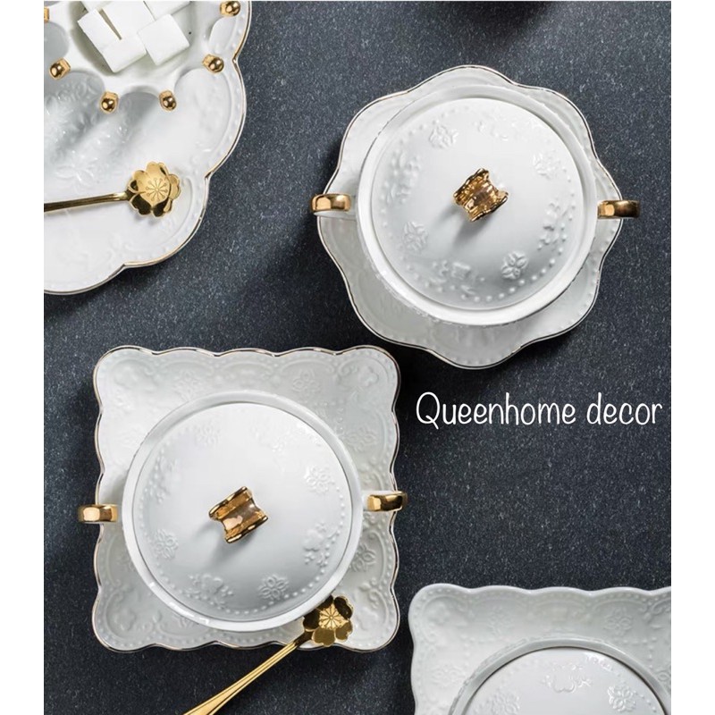 Bát có nắp đựng tổ yến chưng, chè phong cách hoàng gia