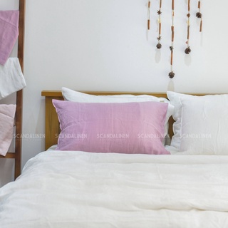 Vỏ gối Linen Pháp nhuộm miếng