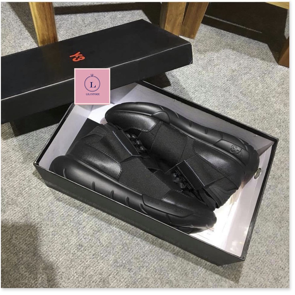 𝐗ị𝐧 Rẻ vô địch - Giày Sneaker Y3 Qasa Hight All-Black -Ax123 : ⁸ :; ` ' . ' > .