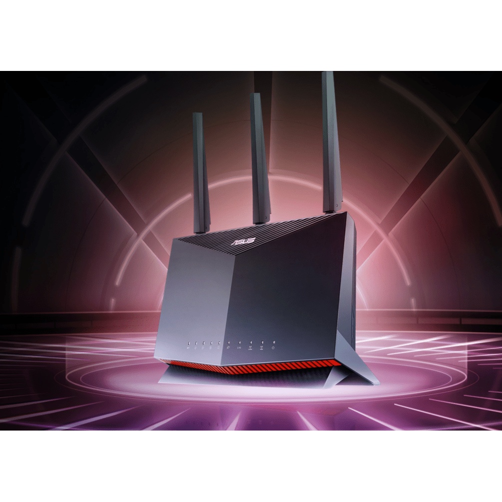 Bộ phát wifi ASUS gaming RT-AX86U - Bộ định tuyến chơi game WiFi 6 băng tần kép AX5700, hỗ trợ WiFi Mesh