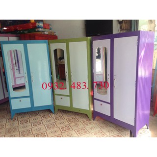 Tủ sắt quần áo giá rẻ cao 1m6