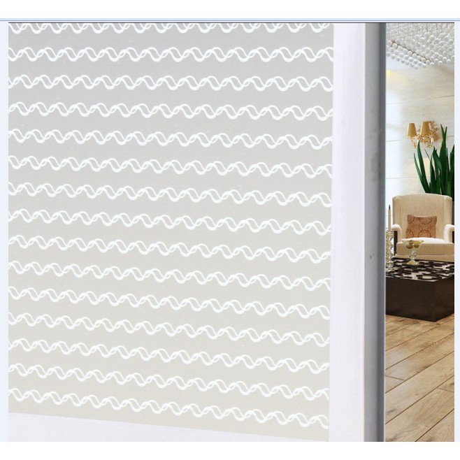 1 mét giấy dán kính họa tiết xoắn ngang - khổ rộng 45cm có keo sẵn