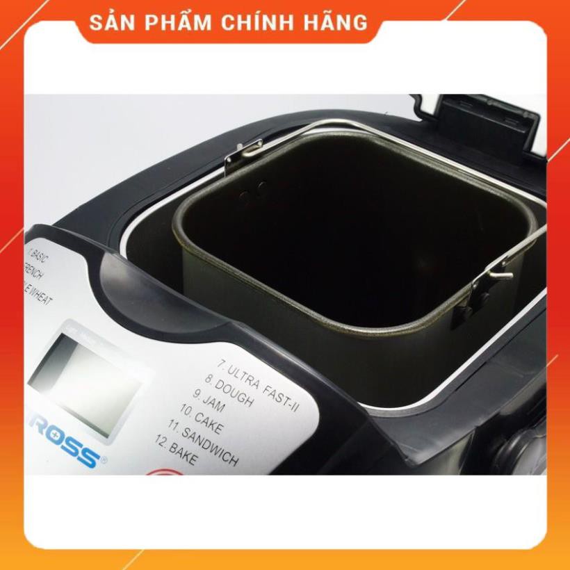 [FreeShip] Máy làm bánh mỳ Tiross TS821 12 chức năng, thân inox, 600W [ hàng chính hãng - BH 12 tháng ] BM