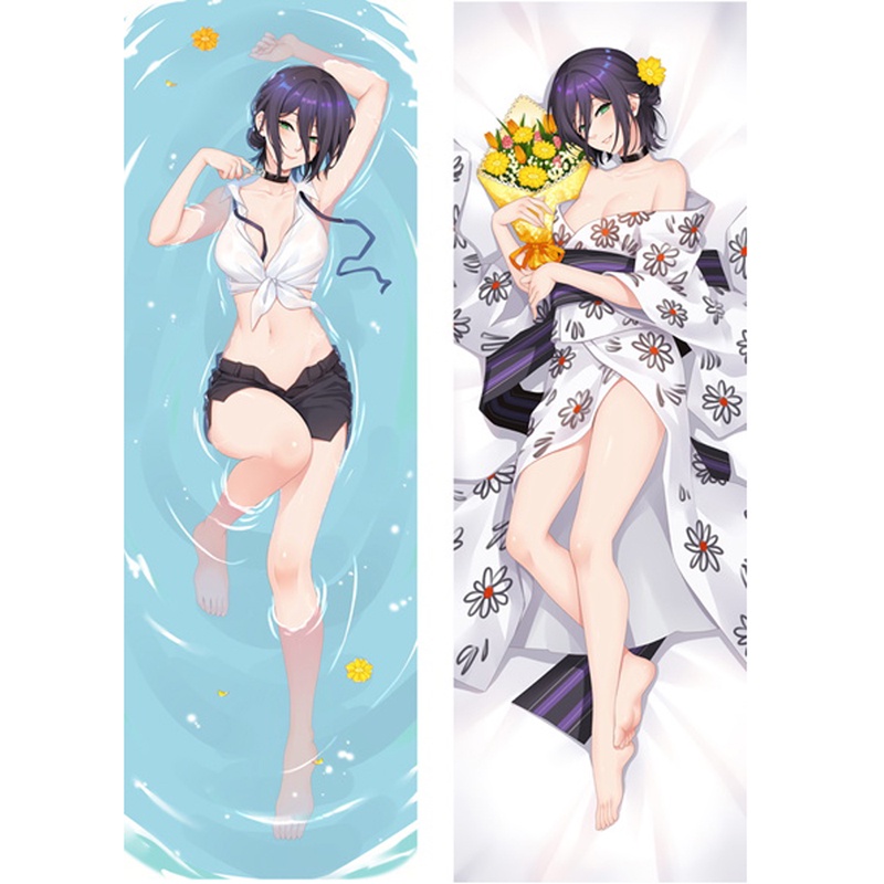 Vỏ Gối Vuông In Hình Nhân Vật Anime Chainsaw Man Reze Makima Dakimakura