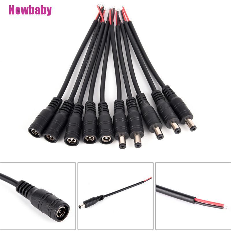 Set 5 CặP ĐầU CắM ĐầU CắM Sang Lỗ CắM 5.5x2.1mm Chuyên DụNg